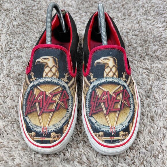 Vans Classic Slip On Slayer Reign In Blood Shoe Men’s 7 Womens 8.5 Metal Album main image 7